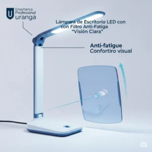 Lámpara de Escritorio LED con Filtro Anti-Fatiga 'Visión Clara'